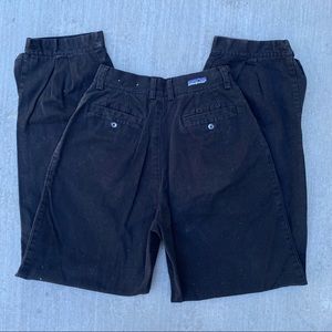 Patagonia Women’s 0, 8 Long black barrel button cuffed pants